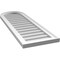 Ekena Millwork Round Top Surface Mount PVC Gable Vent w/ 2"W x 1-1/2"P Brickmould Frame, 14"W x 42"H GVPRT14X4202SN - alternate 3